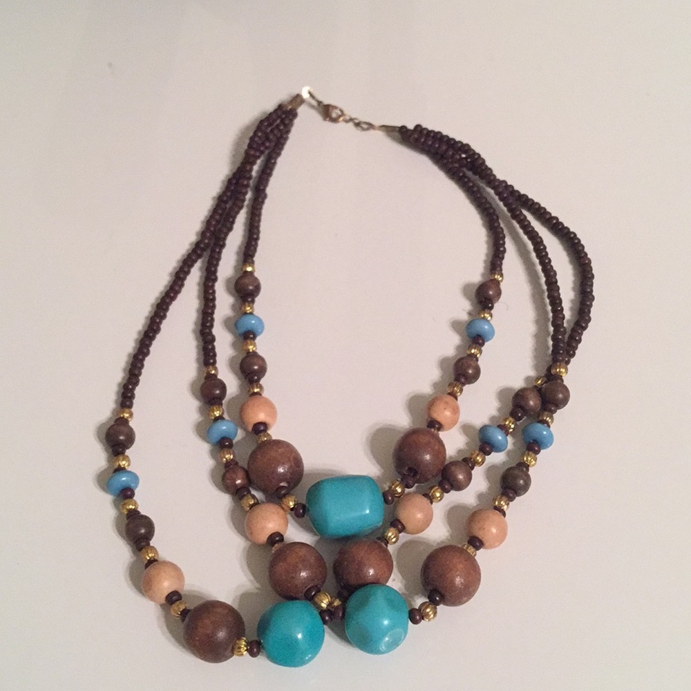 Wood Beaded Necklace